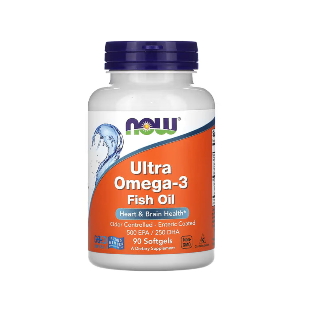 Now Ultra Omega-3 500 EPA/ 250 AHA (suporte cardiovascular) 90 caps.