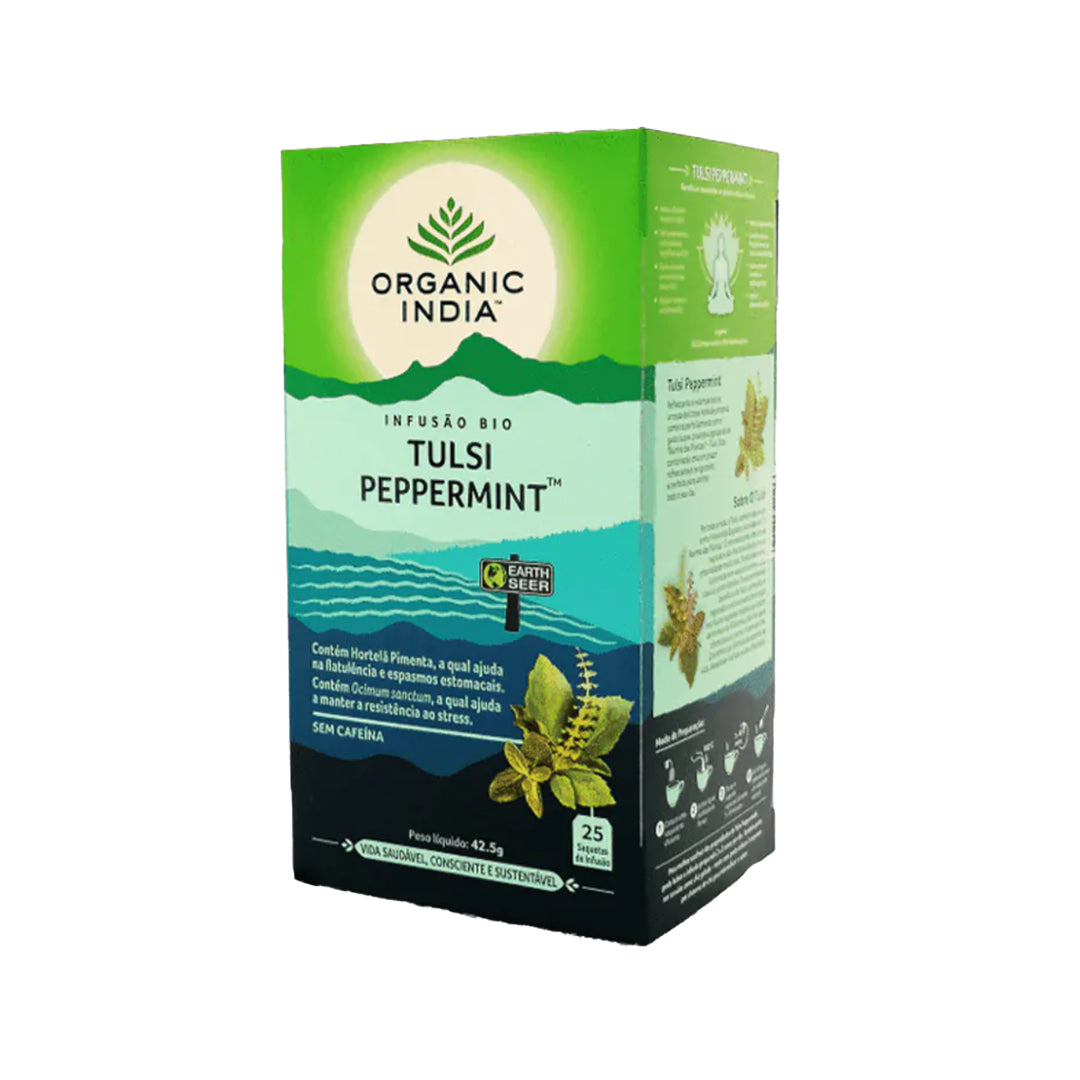 Organic Índia Tulsi Peppermint- 25 saquetas
