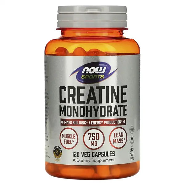 Creatine Monohydrate 750mg 120 cáps - Now Sports