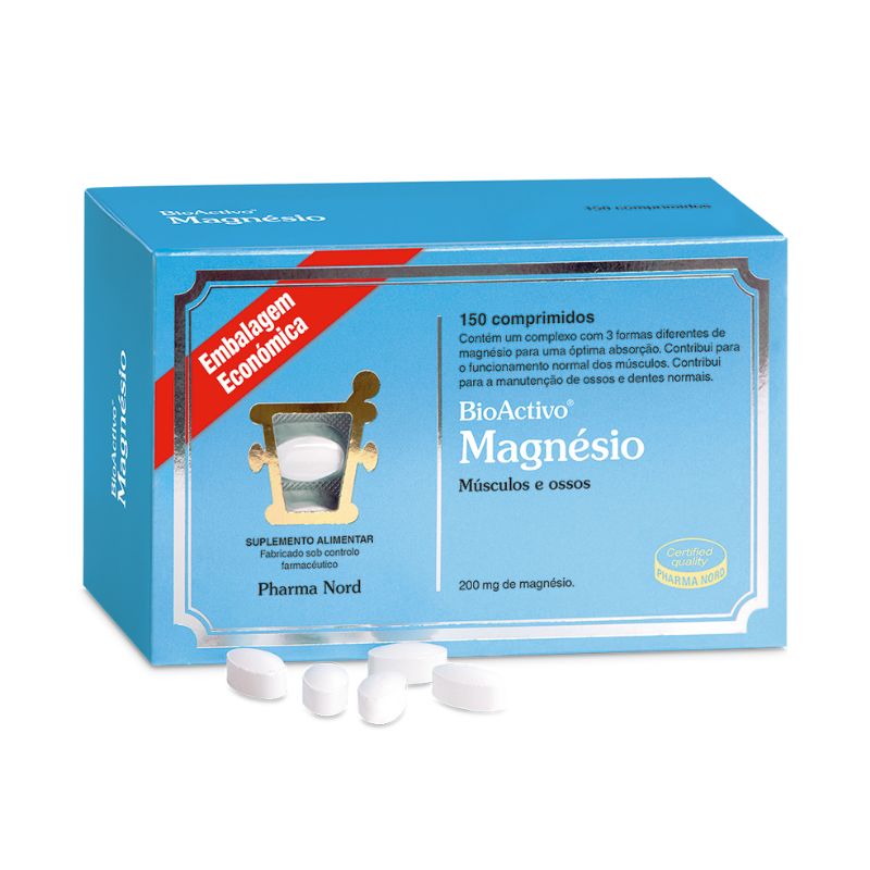 Magnésio (Musculos e ossos) 150 comp. 200mg - BioActivo