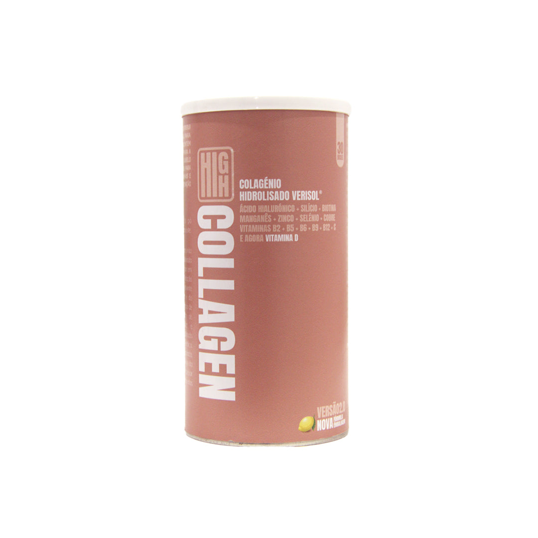 High Collagen ( Colagênio Verisol/ Acido Hialurônico/Vitaminas e Minerais) Sabor Citrinos 30 deses