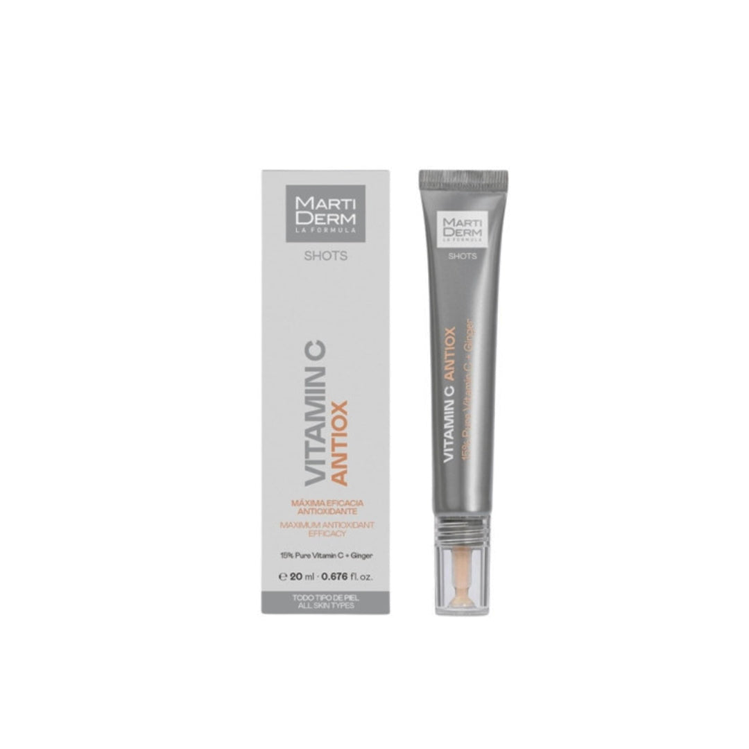 MartiDerm shots Vitamina C Antiox 15% pure vitamin C + ginger20ml