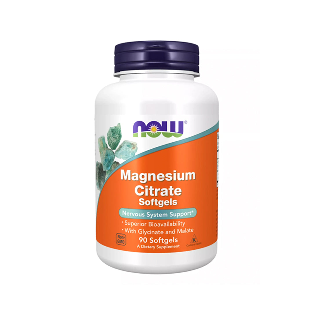 NOW Magnesium TRIO (Citrate + Glycinate + Malate) 90 softgels