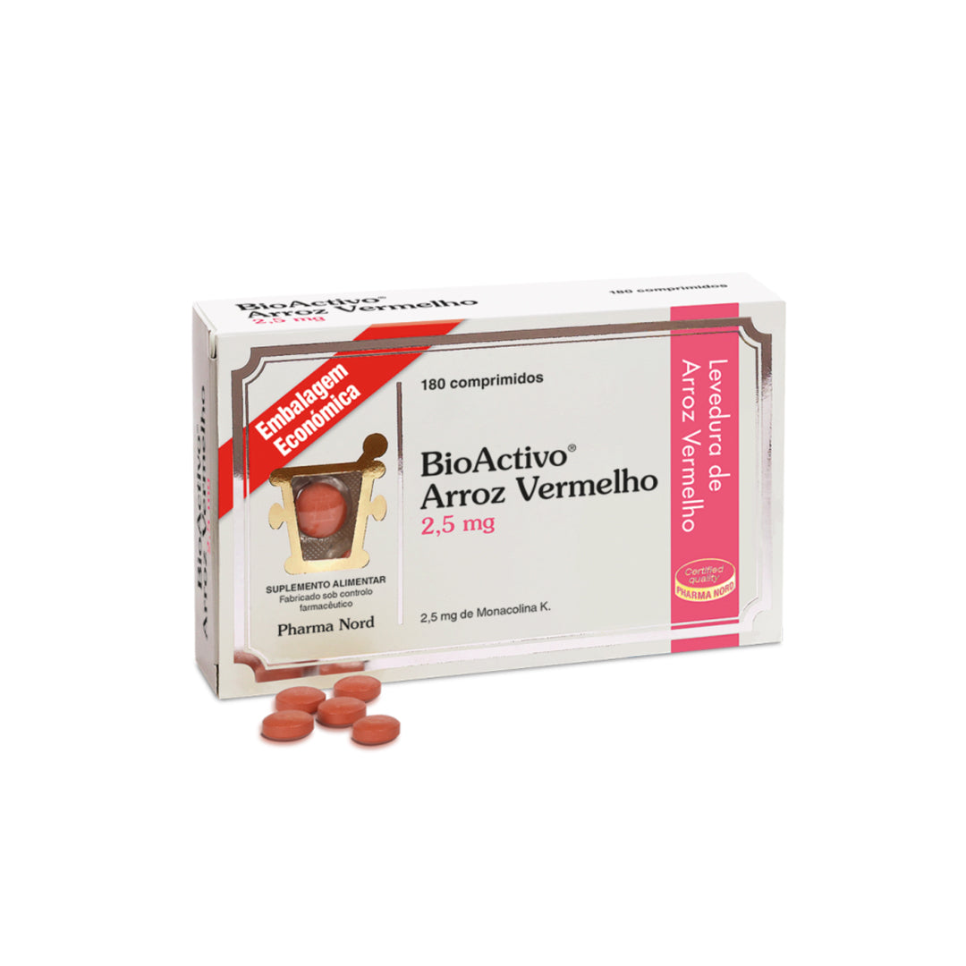 BioActivo Arroz Vermelho (controla o colesterol) 180 comp. 2.5mg