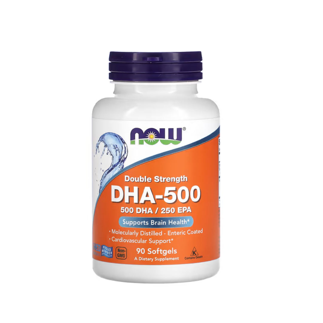 Now Double Strength DHA-500 90 Cap.