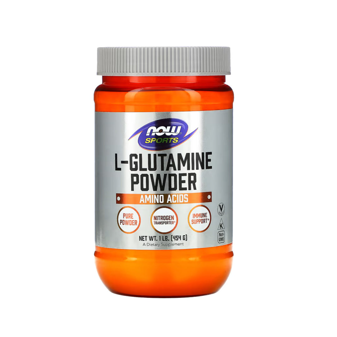 Now Sports L-Glutamine Powder Amino Acids 454g