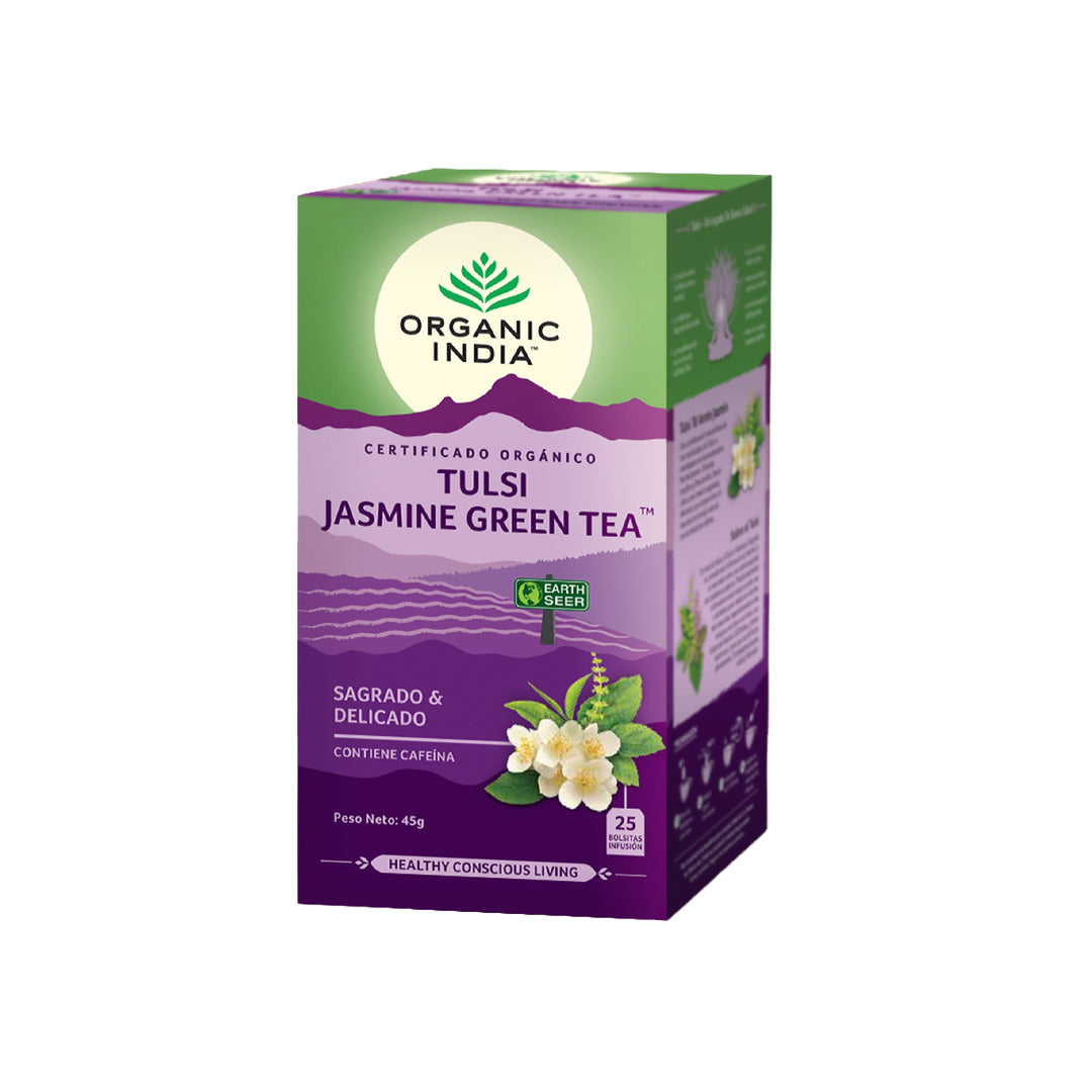 Organic Índia Tulsi Jasmine Green Tea - 25 saquetas