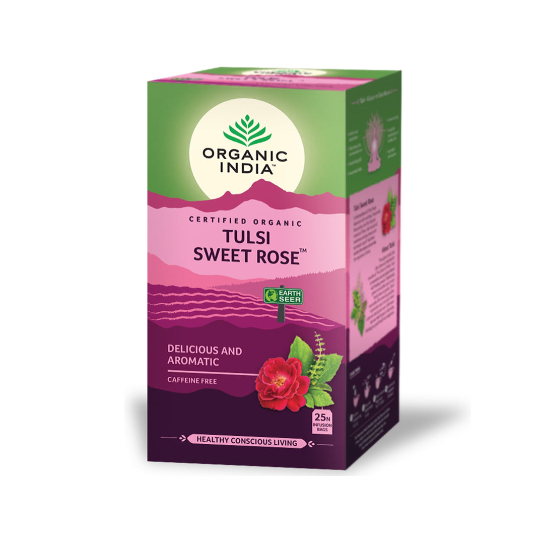 Organic Índia Tulsi Sweet Rose - 25 saquetas